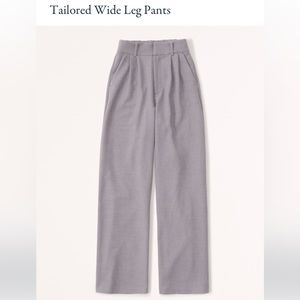 NWT❗️A&F Grey Tailored Wide Leg Trouser Pant